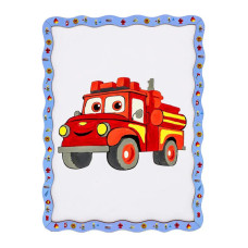 Детский набор для росписи по дереву "Пожарная машина" Puz-22954 формат А4