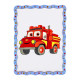 Детский набор для росписи по дереву "Пожарная машина" Puz-22954 формат А4