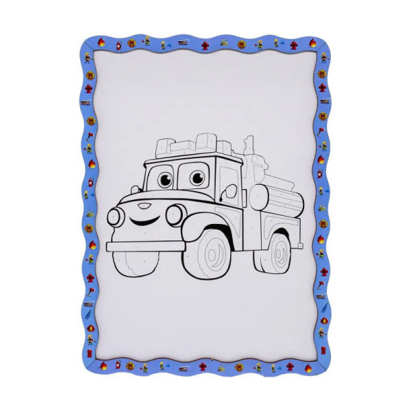 Детский набор для росписи по дереву "Пожарная машина" Puz-22954 формат А4