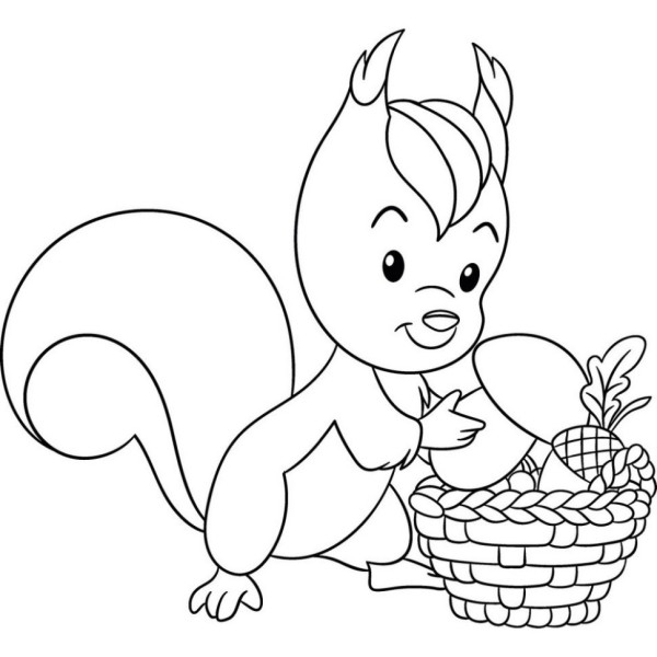 Роспись по холсту "Белочка" 15079-AC 25х30 см