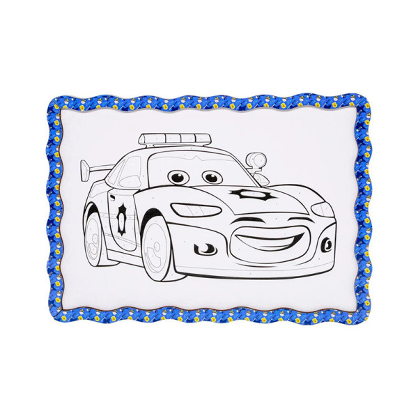 Детский набор для росписи по дереву "Полицейская машинка" Puz-22952 формат А4