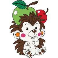 Роспись по холсту "Ежик" 15080-AC 25х30 см