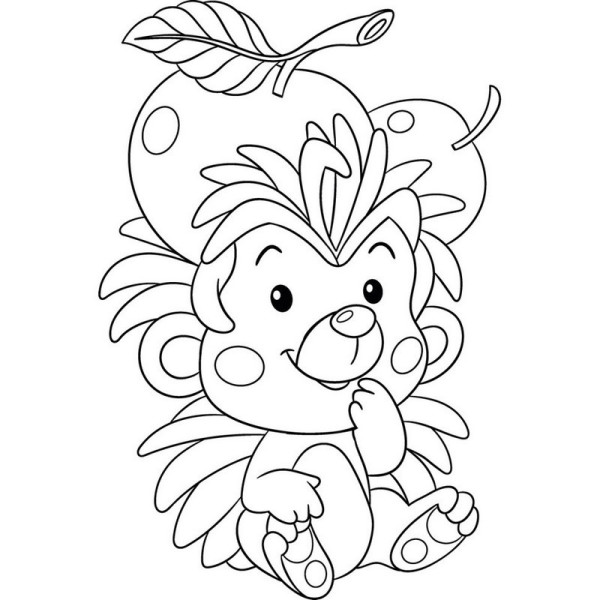 Роспись по холсту "Ежик" 15080-AC 25х30 см