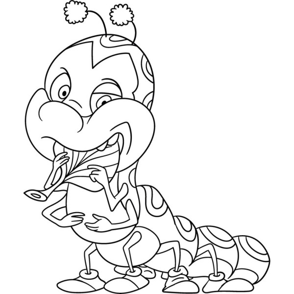 Роспись по холсту "Гусеничка" 15050-AC 25х30 см