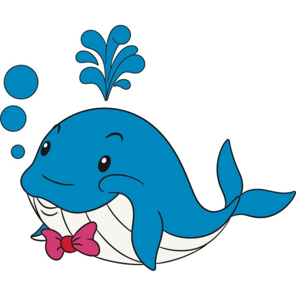 Роспись по холсту "Веселый кит" 15075-AC 25х30 см