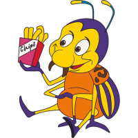 Роспись на холсте "Колорадский жучок" 15054-AC 25x30 см