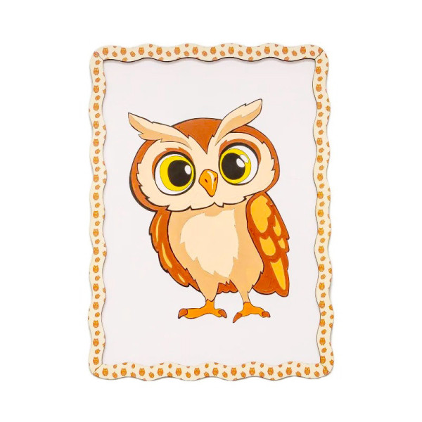 Детский набор для росписи по дереву "Сова" Puz-22964 формат А4