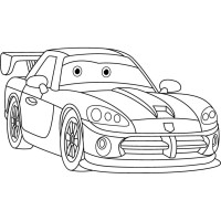 Роспись по холсту "Спортивная машинка" 15119-AC 25х30 см