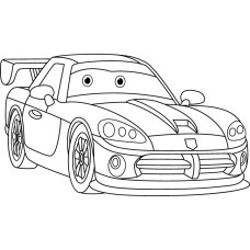 Роспись по холсту "Спортивная машинка" 15119-AC 25х30 см