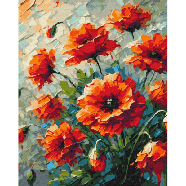 Картина за номерами "Маки" BS54160, 40х50 см