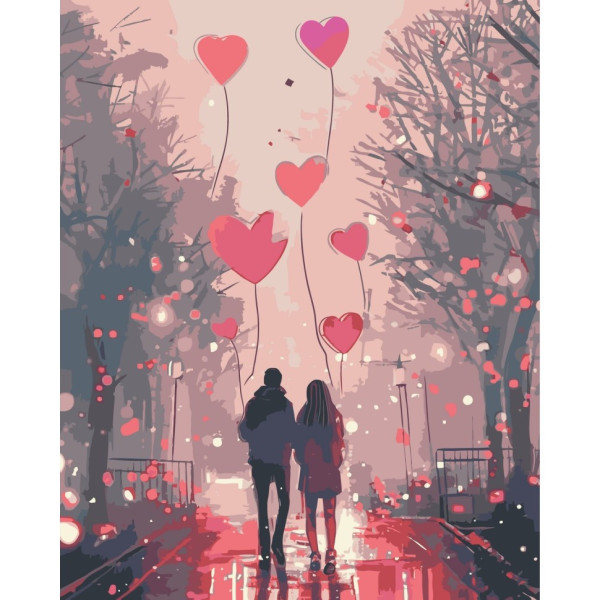 Картина по номерам "Романтическая прогулка" 10167-AC 40x50 см