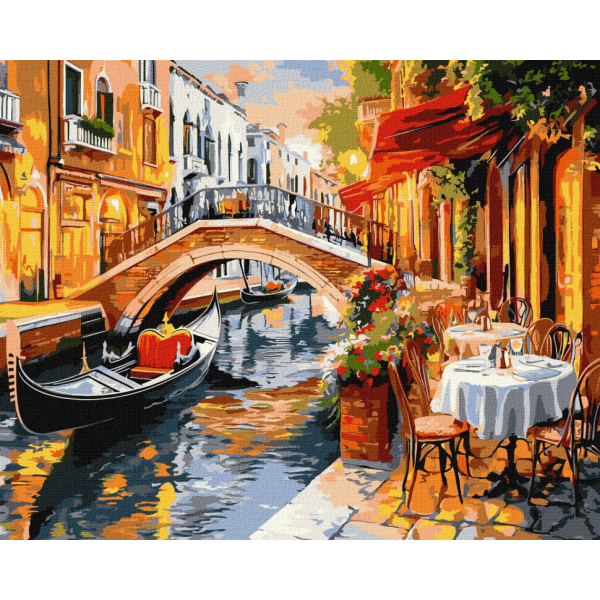 Картина за номерами "Венеціанські вулиці" Ідейка KHO3660 40х50 см