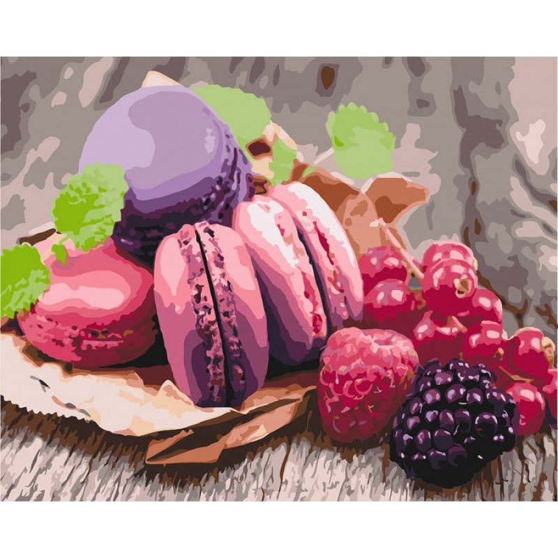 Картина за номерами. "Малиновий настрій" KHO5563, 40х50 см
