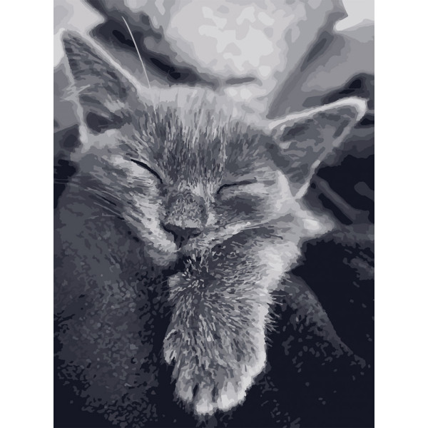 Картина за номерами. Art Craft "Котяча подяка" 40 * 50 см 11612-AC