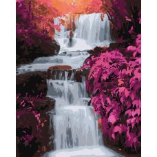 Картина по номерам "Тропический водопад" Идейка KHO2862 40х50 см