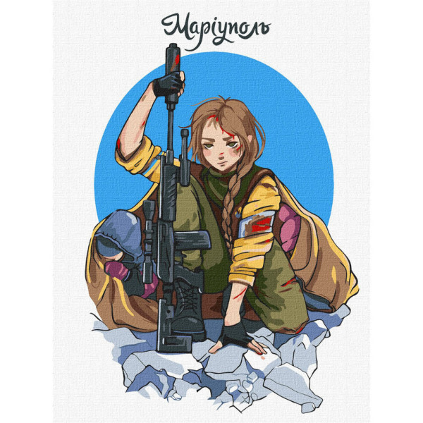 Картина за номерами "Маріуполь" ©natashale777"Ідейка KHO4882 30х40 см