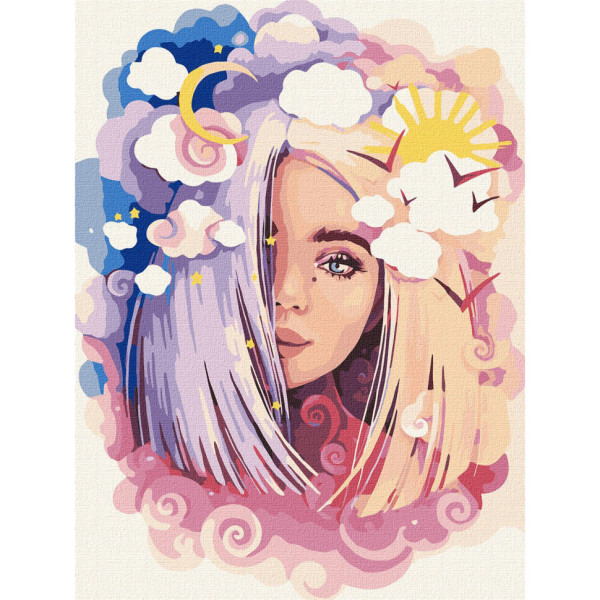 Картини за номерами "День та ніч" Ідейка KHO4946 30х40см