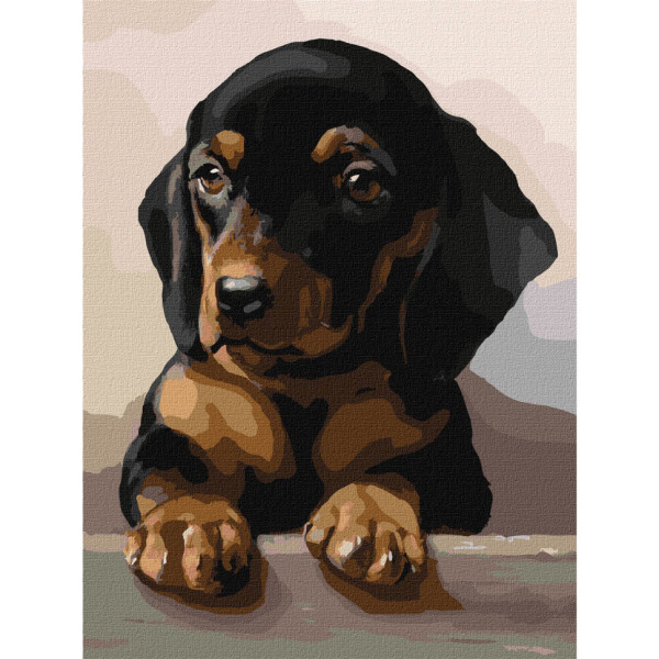 Картина по номерам "Преданный взгляд" ©Carl Reichert Идейка KHO4345 30х40 см