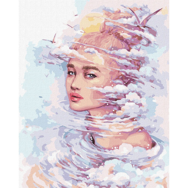 Картина по номерам "Мечтательные мысли" ©lesya_nedzelska_art Идейка KHO4972 40х50 см