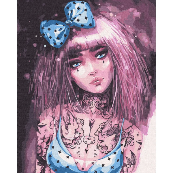 Картина по номерам "Бездонные глаза" ©lesya_nedzelska_art Идейка KHO4998 40х50 см