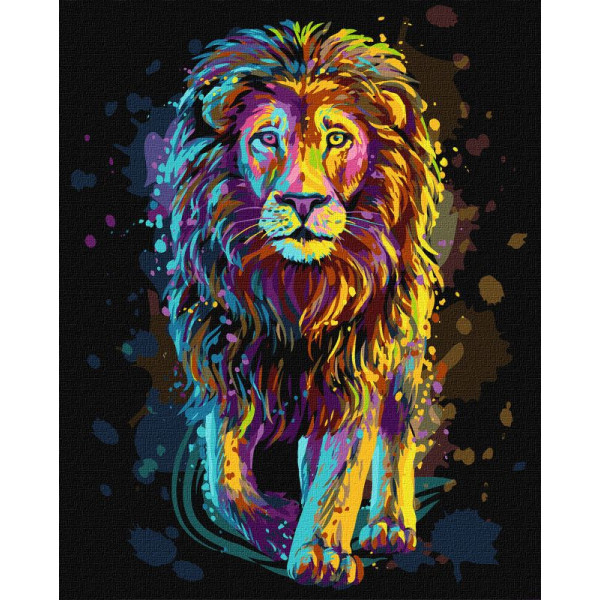 Картина по номерам "Гордость джунглей" KHO4390 40x50 см