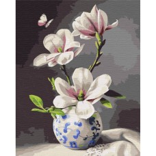 Картина за номерами "Натюрморт з орхідеєю" Brushme BS51906 40х50 см