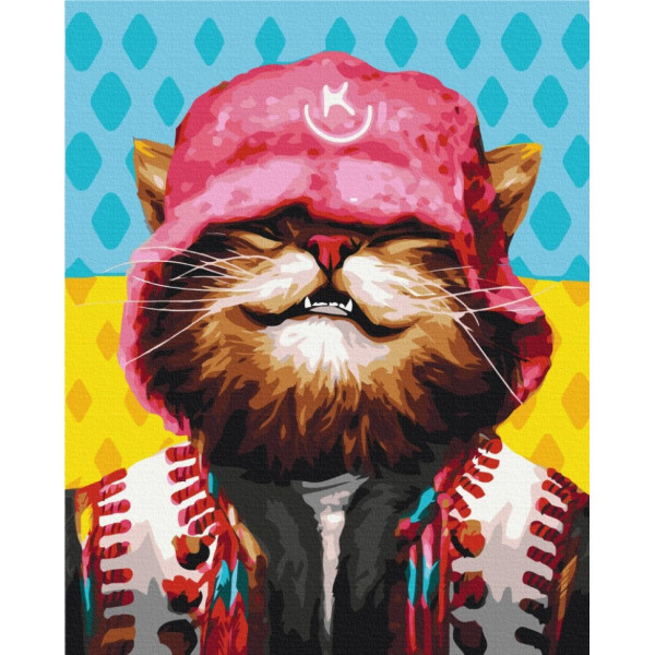 Картина за номерами "Котик Kalush" ©Маріанна Пащук Brushme BS53159 40х50 см