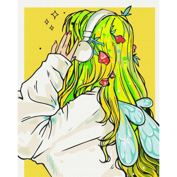 Картина за номерами "Playlist феї" @nila_art_art Brushme BS53520 40х50 см