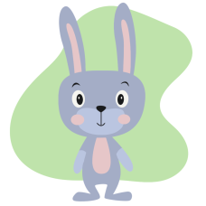 Розпис на полотні "Зайченятко" MBS025  Brushme 20х20 см