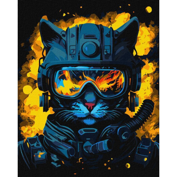 Картина за номерами "Повелитель вогню" ©zubenko.oleksii KHO5077 Ідейка 40х50 см