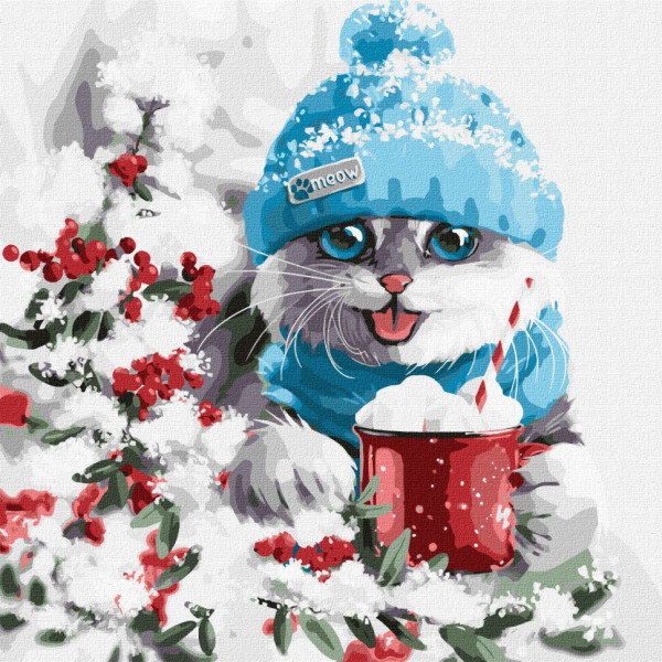 Картина по номерам "Рождественское настроение" KHO4374 40х40 см