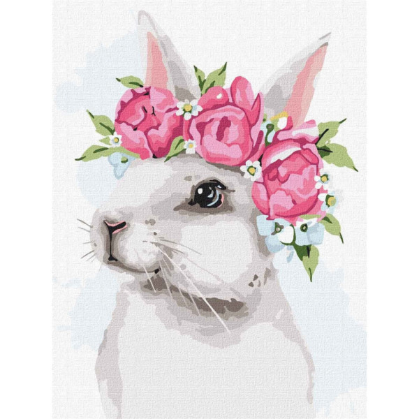 Набор картин по номерам 2 в 1 Идейка "Обед свиристеля" 40х50 KHO4396 и "Белый зайчик" 30х40 KHO4257