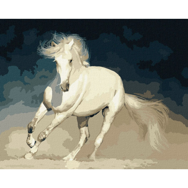 Набор картин по номерам 2 в 1 "Белая грация" 40х50 KHO4324 и "Гуляя по улицам Парижа" 40х40 KHO4756