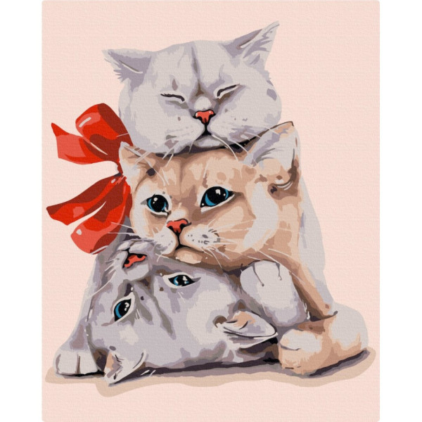 Картина за номерами "Пухнасті подарунки @ Ольга Ведутова" BS52896, 40х50см