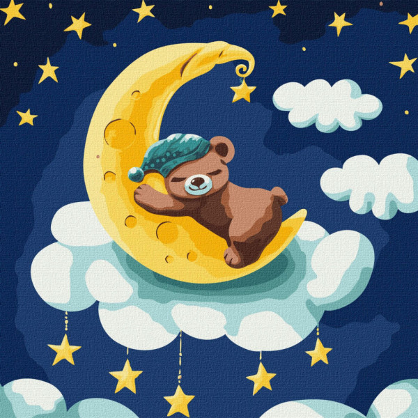 Картина по номерам "Сказочная ночь" KHO6064 30х30 см