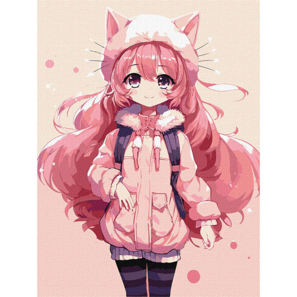 Картина за номерами "Чарівна дівчинка" KHO5119 30х40см