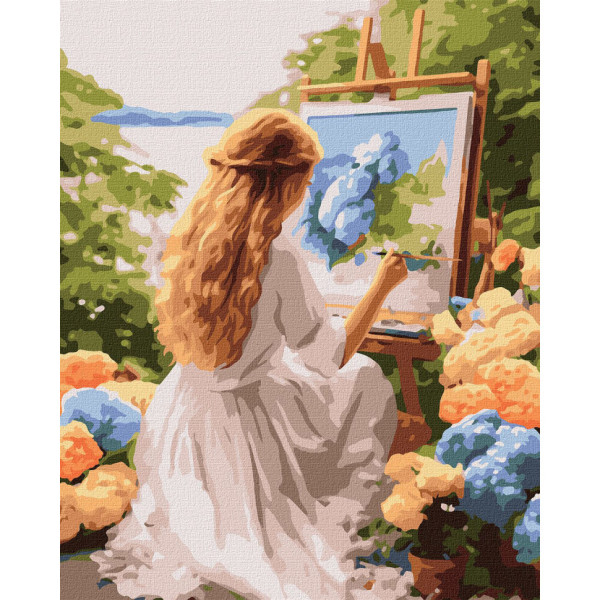 Картина за номерами "Художниця" KHO8432 40х50см