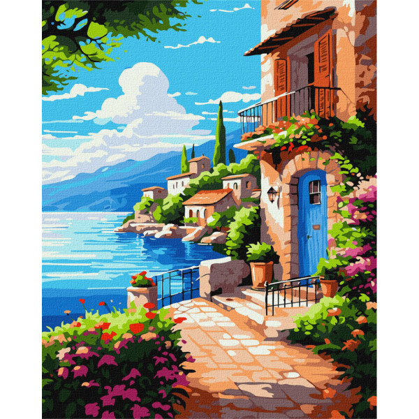 Картина по номерам "Спокойствие у волн" KHO2791 40х50см