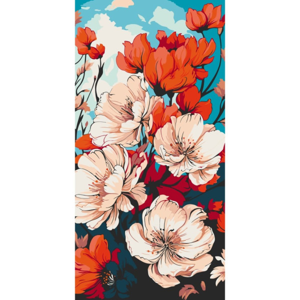 Картина по номерам "Весенний цвет" 13071-AC 40x80 см