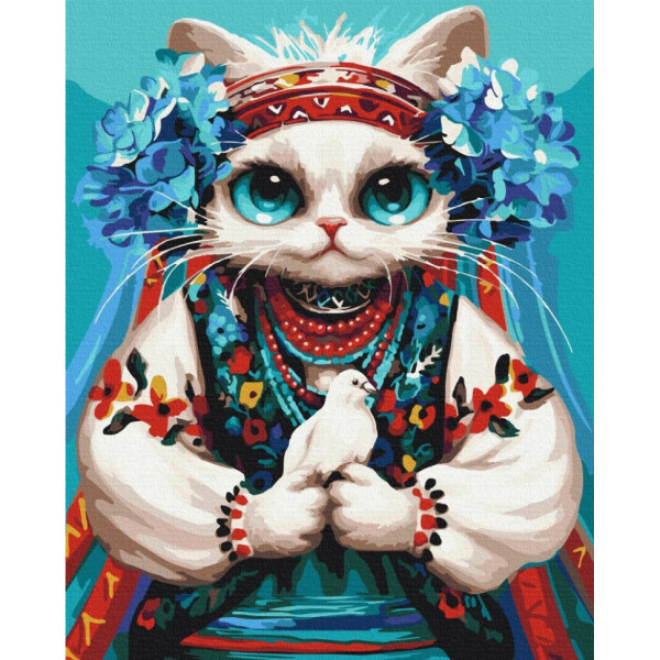 Картина за номерами "Киця Воля" ©Маріанна Пащук BS53802, 40x50 см