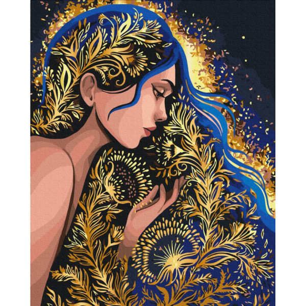 Картина за номерами "Золота німфа" ©Поліна Скурихіна BS54017, 40x50 см