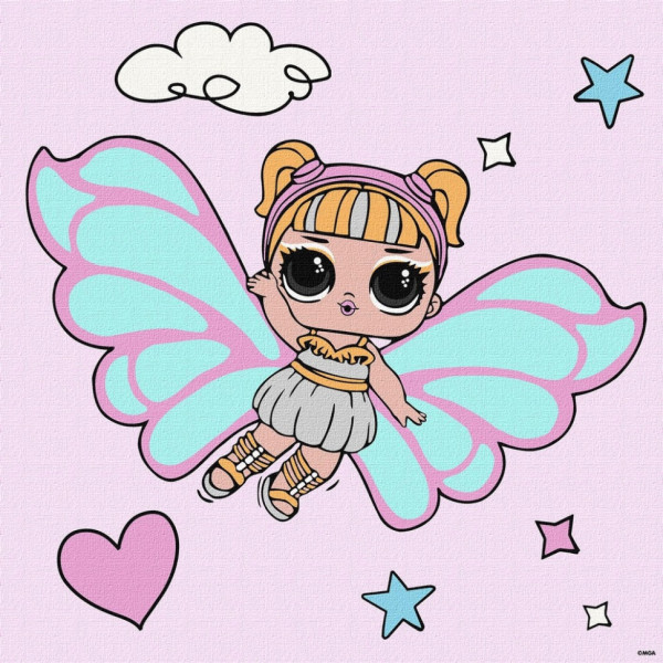 Картина за номерами "L.O.L. Surprise! O.M.G. Fairies Skystarling" KHO1092, 40х40 см