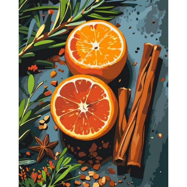 Картина по номерам "Специи для глинтвейна" 12042-AC 40х50 см