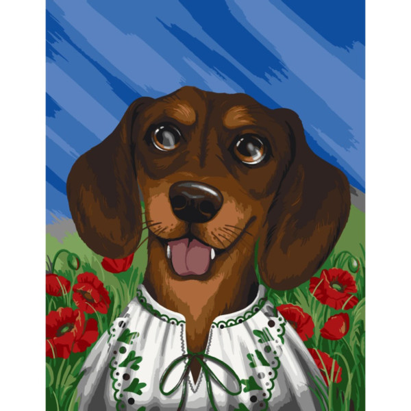 Картина по номерам "Ушастый патриот" ©pollypop92 11523-AC 40х50 см