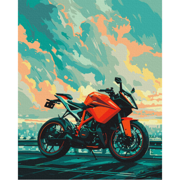 Картина за номерами "Байк" BS54129, 40х50 см