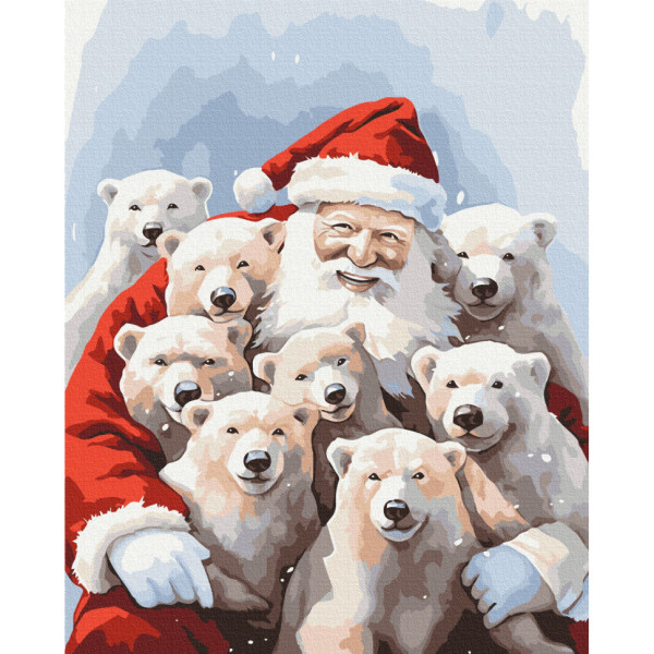 Картина за номерами "Друзі Санти" BS53852, 40х50 см