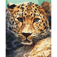 Картина по номерам "Портрет леопарда" BS51736, 40х50 см