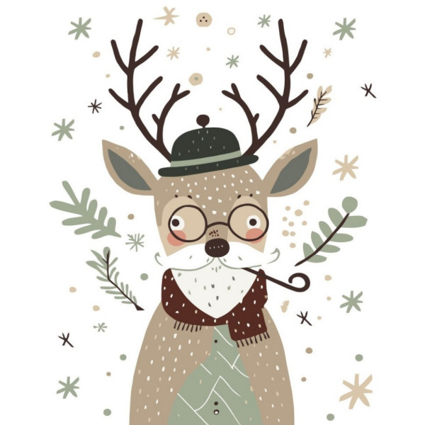 Картина по номерам "Мистер Олень" 11592-AC 40x50 см