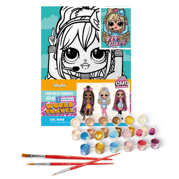 Картина по номерам "L.O.L. Surprise! O.M.G. Fly Gurl" KHO6275, 30х40 см