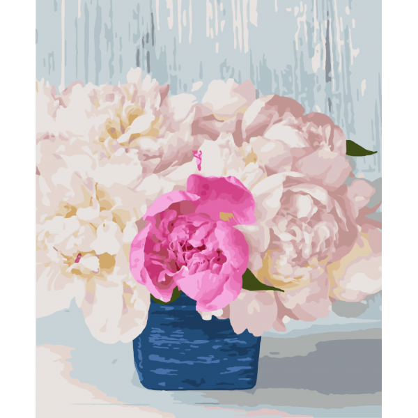 Картина по номерам. Art Craft "Перламутровые пионы" 40*50 см 12126-AC